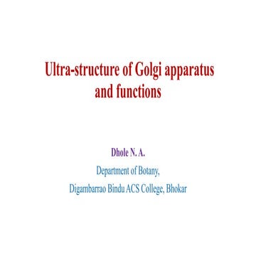 Ultrastructure of Golgi appratus and functions.pptx