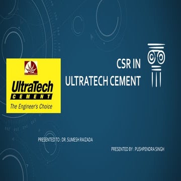 Ultratech cement CSR