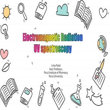 Ultraviolet spectroscopy unit 1 7thsem b.pharm pci syllabus.