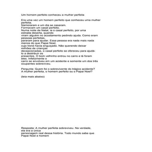 Um Homem Perfeito Conheceu A Mulher Perfeita