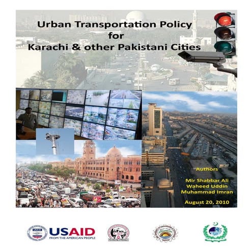 Urban Transport Policy for Karachi and Other Pakistani Cities