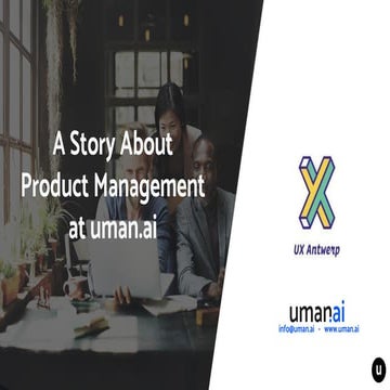 UX Beers - A Story about product management at uman.ai - Jasper Verplanken