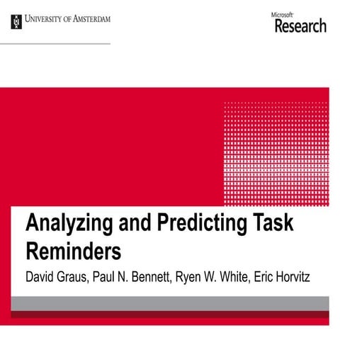 Analyzing and Predicting Task Reminders