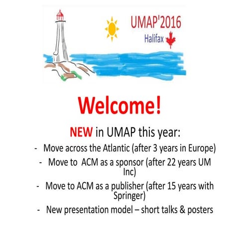 UMAP 2016 Opening Ceremony