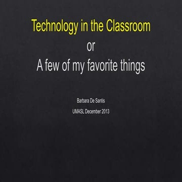 UMASL December PPT 2013