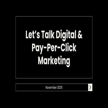 Let's Talk Digital Marketing & PPC - 5/2025 - UMass Boston