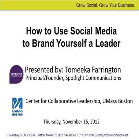 How to Use Social Media to Brand Yourself a Leader