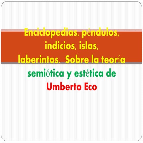 Umberto eco. Noè Santos