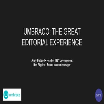 Umbraco Show & Tell, London 2017