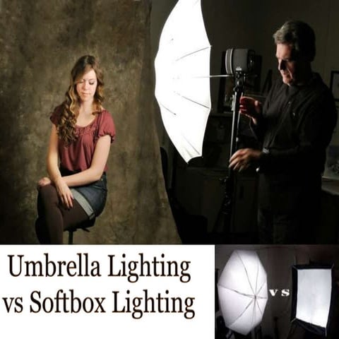 Umbrella lighting vs softbox lighting