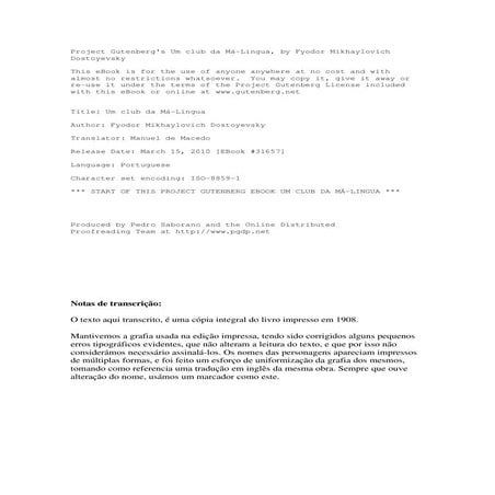 Um club da_ma_lingua_de_fyodor_dostoyevsky
