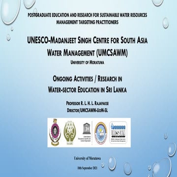 UMCSAWM - University of Moratuwa (Ongoing Activities).pdf