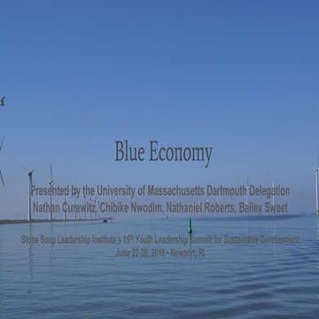 UNSDG #14 - Life Below Water Blue Economy by UMass Dartmouth