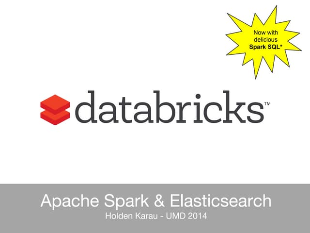 Spark with Elasticsearch - umd version 2014