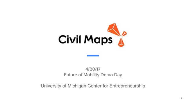 Civil Maps TechLab Demo Day 2017