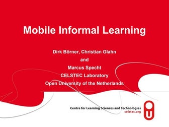 Mobile informal learning