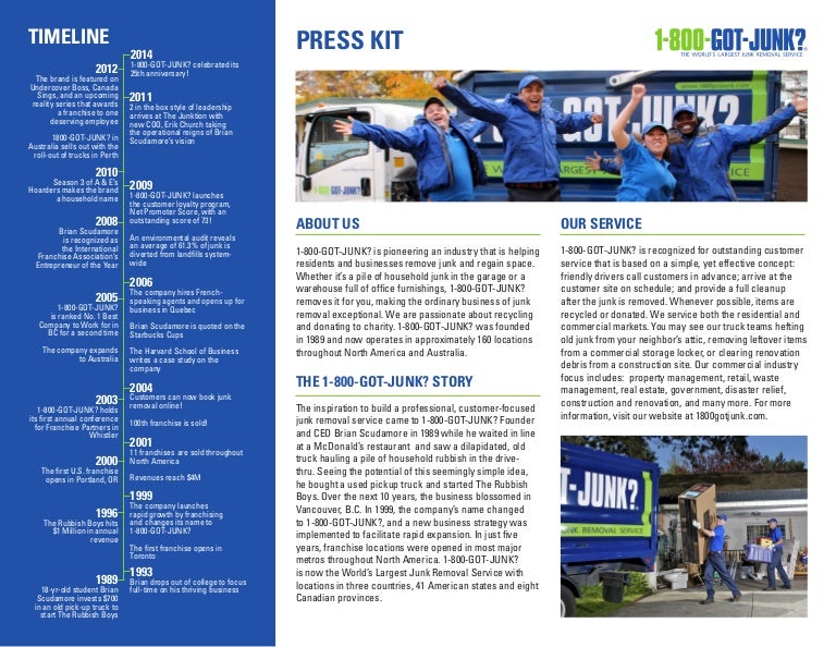 pics 1800 Got Junk Cost 1 800 got junk press kit