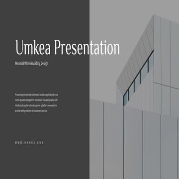 Umkea Presentation : Dark Color Theme