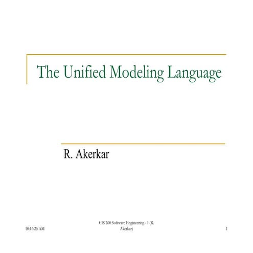 Unified Modelling Language