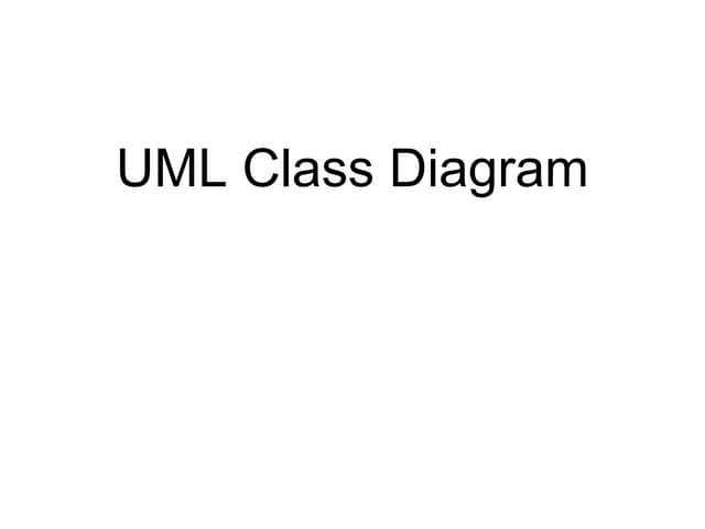 Unified modeling language diagrams