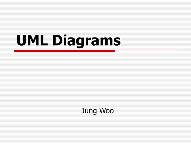 Overview of UML Diagrams | PPTX