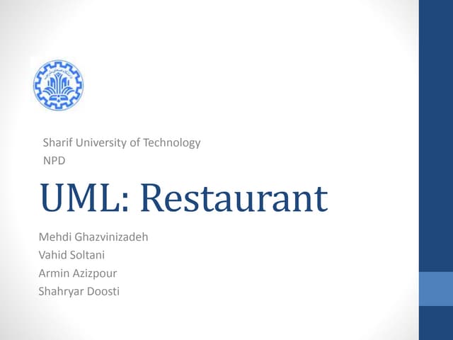 Uml restaurant (group 1)