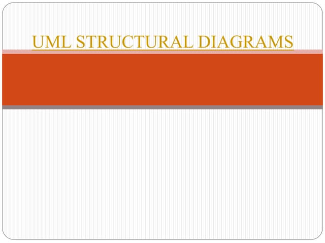 Uml structural diagrams