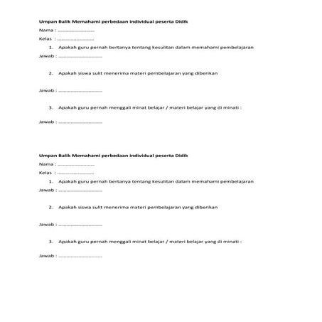 Umpan Balik Memahami perbedaan individual peserta Didik.docx