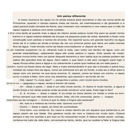 Um peixe diferente