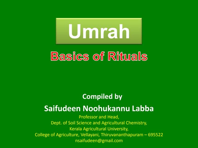 Umrah  guide brief