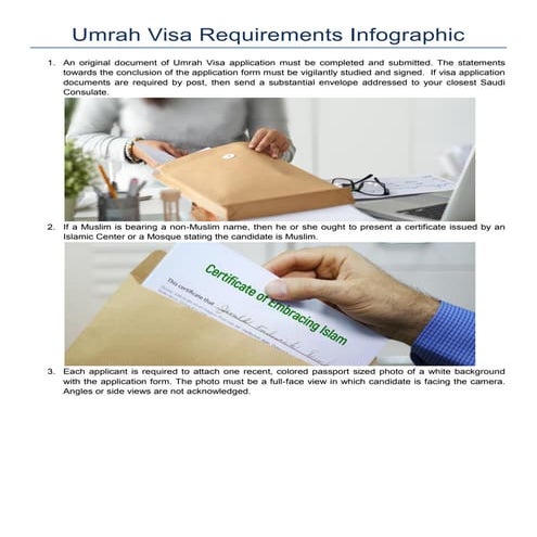 Umrah visa requirements infographic | PDF