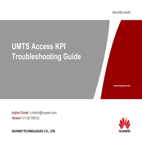 Umts access kpi troubleshooting guide   rrc