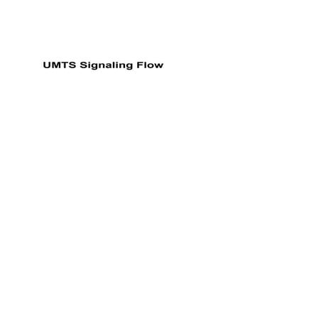 Umts signal flow