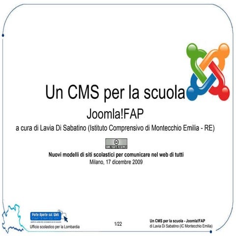 Un Cms Per La Scuola Joomlafap