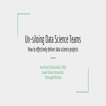 Un-siloing data science teams | PDF