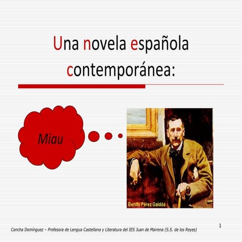 Una Novela Espanola Contemporanea1