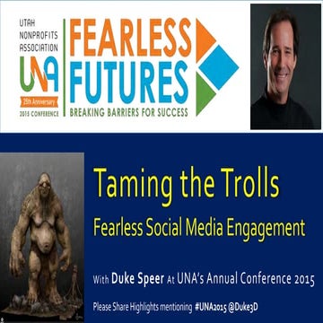 UNA 2015 - Taming The Trolls