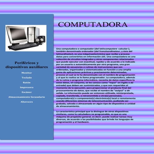 Una computadora  sarai
