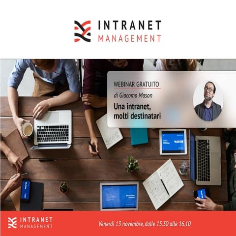 Una intranet, molti destinatari -  webinar - [intranet management]