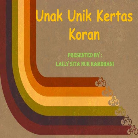 Unak unik kertas koran