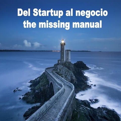 Del startup al negocio, the missing manual