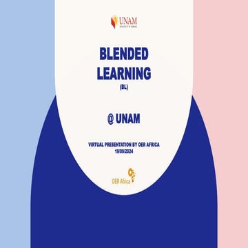 UNAM OER Africa Blended Learning Presentation
