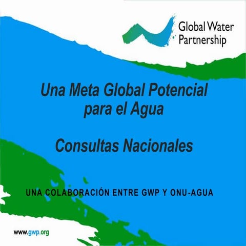 Una meta global para el agua post 2015
