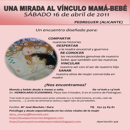 Una mirada al vinculo mama bebe