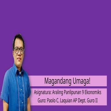 Unang Markahan Module 4 Alokasyon Sistemang pang Ekonomiya.pptx