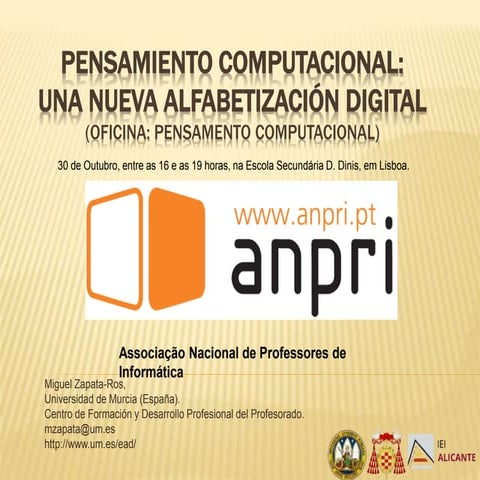 Pensamiento computacional: Una nueva alfabetización digital(Oficina: Pensamento Computacional)