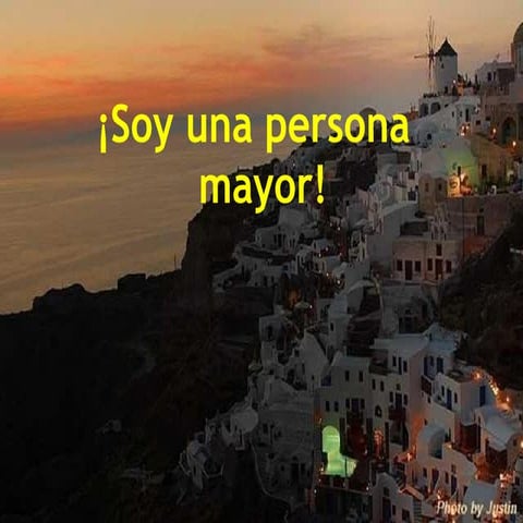 Una persona mayor yo