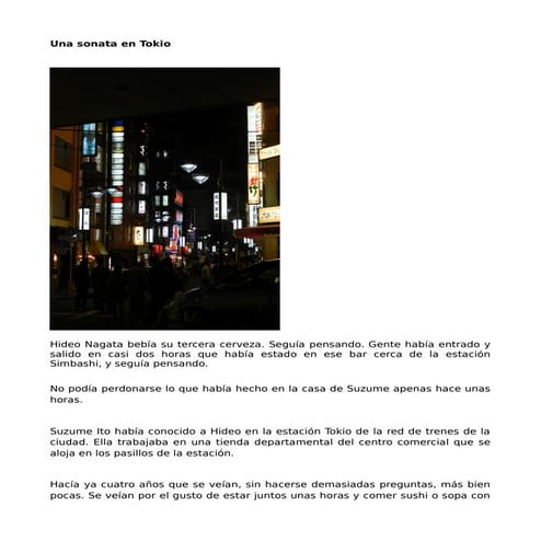Una sonata en Tokio