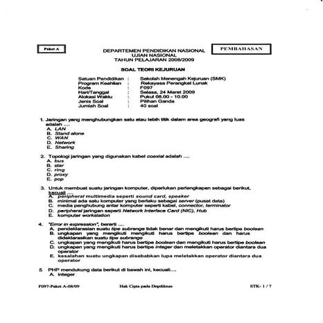 Unas rpl 2008 2009 paket a