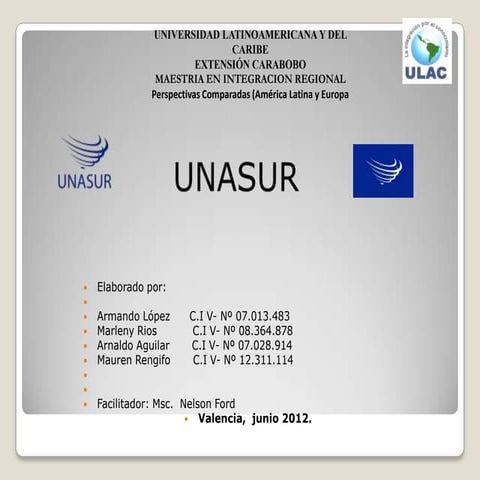 Unasur web | PPTX